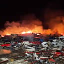 Crews have spent the night tackling the huge blaze. (Photo: NFRS).