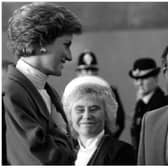 Princess Diana shares a joke with then Doncaster Council leader Gordon Gallimore at the opening of The Dome in 1989.