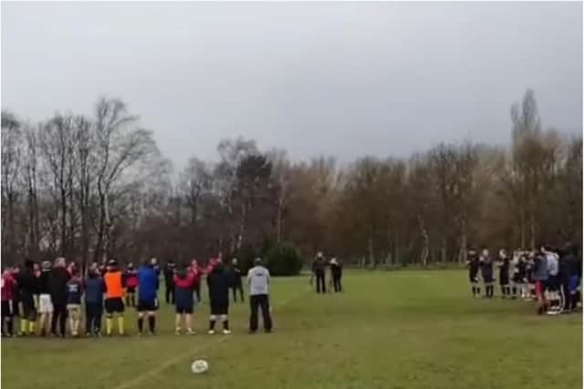 A charity football match was held at Cantley Park.