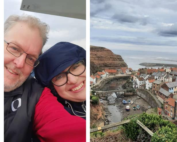 Doncaster Free Press reporter Darren Burke and partner Giulia Savini are huge fans of picture postcard village Staithes.