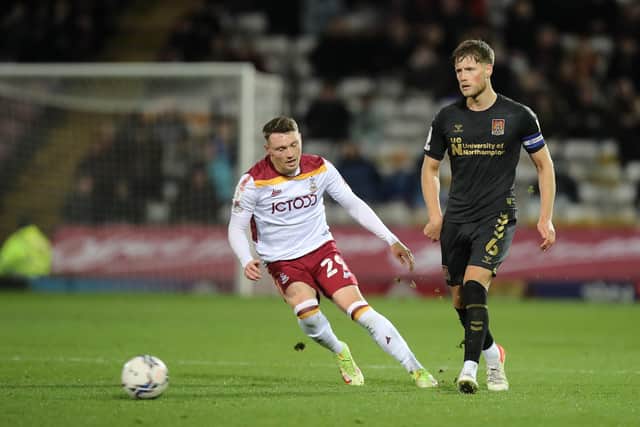 Caolan Lavery in action for Bradford City last term (photo by Pete Norton/Getty Images).