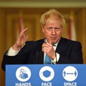 Prime Minister Boris Johnson during a media briefing in Downing Street, London, on coronavirus (COVID-19).