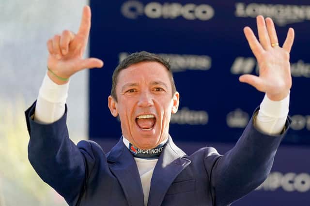 Frankie Dettori celebrates 25 years since his magnificent seven-timer at Ascot. Photo by Alan Crowhurst/Getty Images