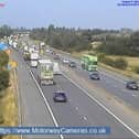 Traffic is starting to back up