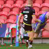 Dons' Tom Halliday scores for the Dons. Picture: Andrew Roe/AHPIX LTD