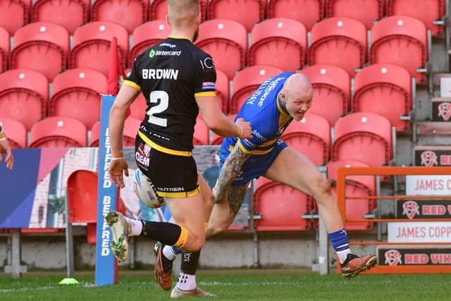 Dons' Tom Halliday scores for the Dons. Picture: Andrew Roe/AHPIX LTD