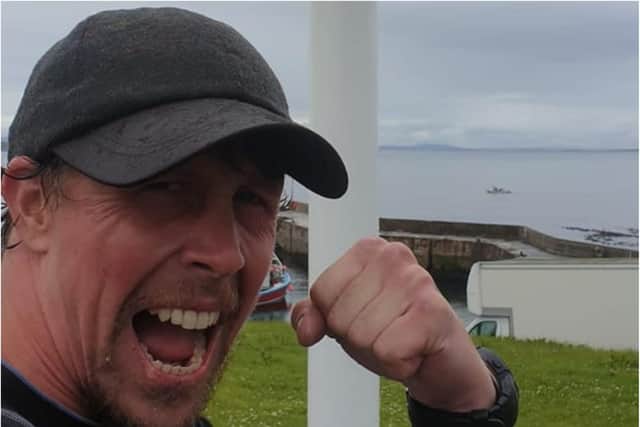 Dan Evans walked from Land's End to John O'Groats. (Photo: Facebook).