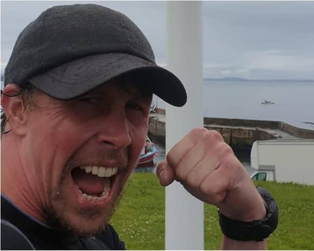 Dan Evans walked from Land's End to John O'Groats. (Photo: Facebook).