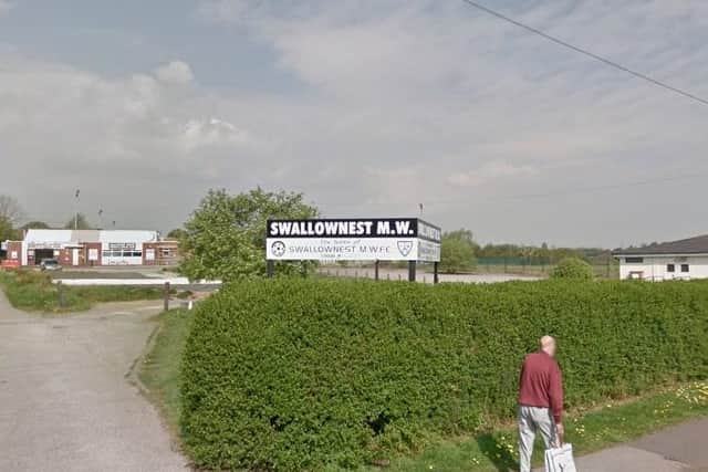 Swallownest FC home ground at the Miners Welfare.