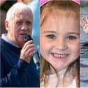 Harry Gration gave his support to swimmers swimming to raise funds for Erin Moran.
