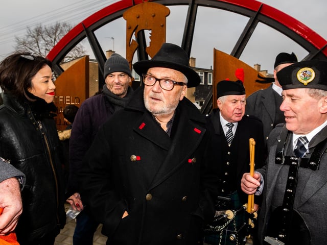 Controversial MP George Galloway was among those in attendance at the march.
