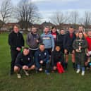 Doncaster football team raises over £1,000 for children’s ward.