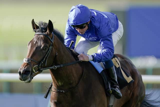 Ancient Wisdom, ridden by champion jockey William Buick, is expected to go close, especially if the ground at Epsom is on the Soft side (PHOTO BY: Alan Crowhurst/Getty Images)