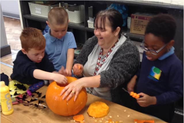 Pupils took part in a series of Harvest Festival events at the school.