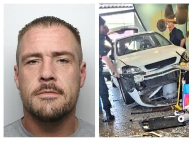 Ian Smith told officers: ‘I did it, I am off my head’  after deliberately smashing his car into a Doncaster McDonald's restaurant.