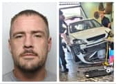 Ian Smith told officers: ‘I did it, I am off my head’  after deliberately smashing his car into a Doncaster McDonald's restaurant.