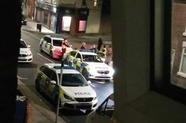 A local resident counted nine police cars at the scene.
