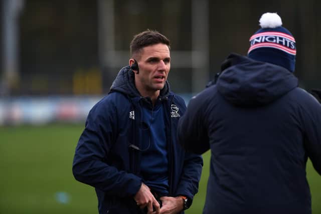 Doncaster Knights head coach Joe Ford before a game with Bedford Blues (Picture: Jonathan Gawthorpe)