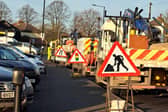 Work on introducing traffic calming measures on Brecks Lane is under way.