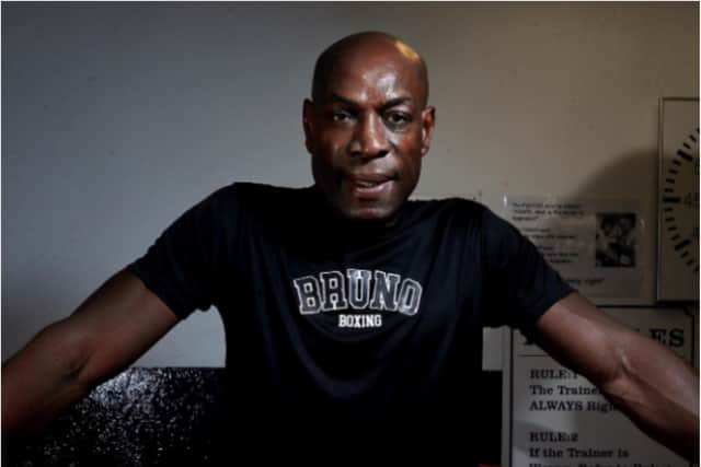 Boxer Frank Bruno.