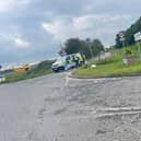 Emergency services were called to the serious road collision near to Sandtoft.