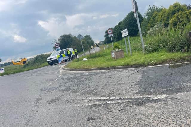 Emergency services were called to the serious road collision near to Sandtoft.