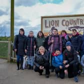 A group of blind, Ukrainian orphans paid a visit to Doncaster's Yorkshire Wildlife Park.