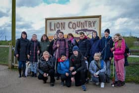 A group of blind, Ukrainian orphans paid a visit to Doncaster's Yorkshire Wildlife Park.