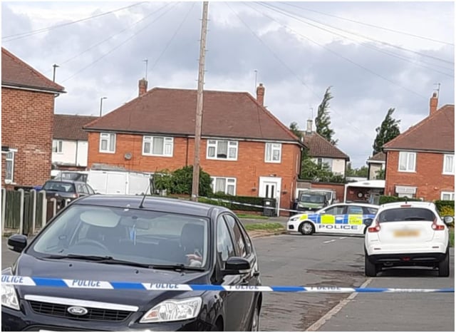 Chalmers Drive was sealed off after two separate violent incidents yesterday.