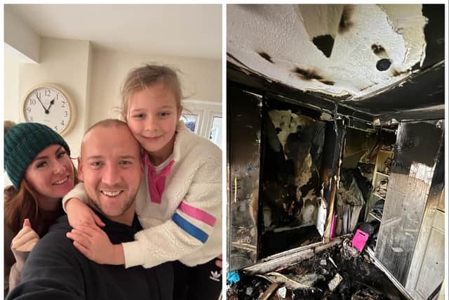 Ashley and her family have lost everything in a devastating house blaze.