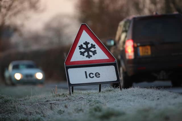 Be aware of icy conditions