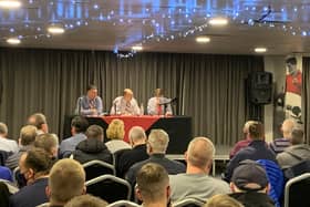 Gavin Baldwin, David Blunt and Terry Bramall answer supporters' questions at Meet The Owners