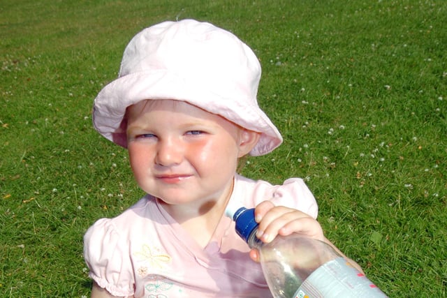 Enjoying the sunshine at Sandall Park was 18-month-old Ellen Matthews, of Armthorpe in 2006