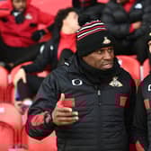 Gary McSheffrey with assistant manager Frank Sinclair