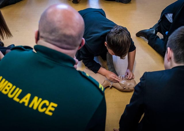 Yorkshire Ambulance have taught CPR in four Doncaster schools.