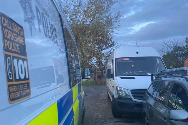 Three vans which were stolen in Doncaster have been reunited with their owners.