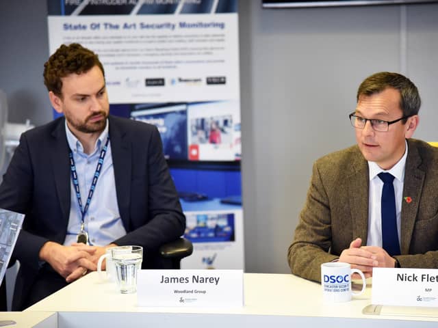 MP Nick Fletcher and James Narey at the roundtable event.