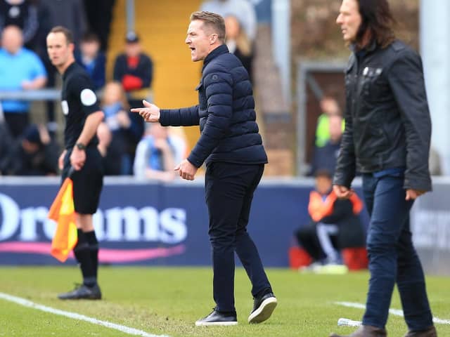 Gary McSheffrey on the touchline at Wycombe Wanderers. Picture: Gareth Williams/AHPIX LTD