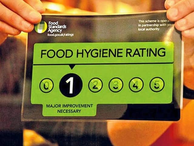 The bar received a one out of five rating.