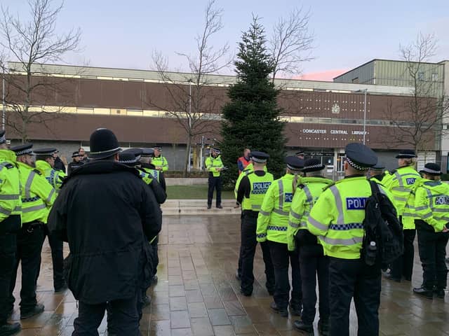 Operation Duxford has returned to Doncastert city centre.