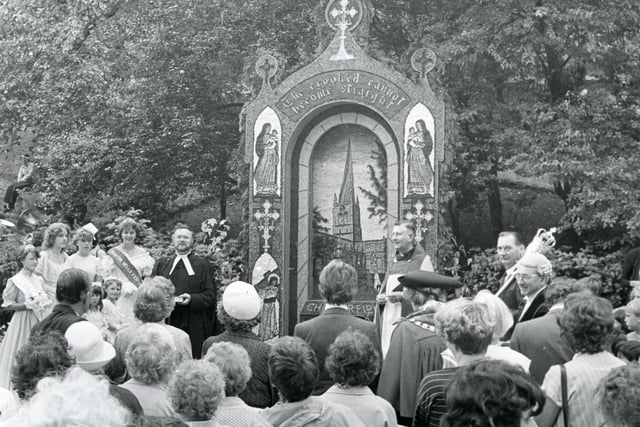 Buxton Advertiser archive, 1984, the blessing of St Anns Well
