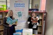 Award-winning author and founder of the Children's Literature Festivals Book Awards 2023, Christina Gabbitas, during on of her visits to selected libraries