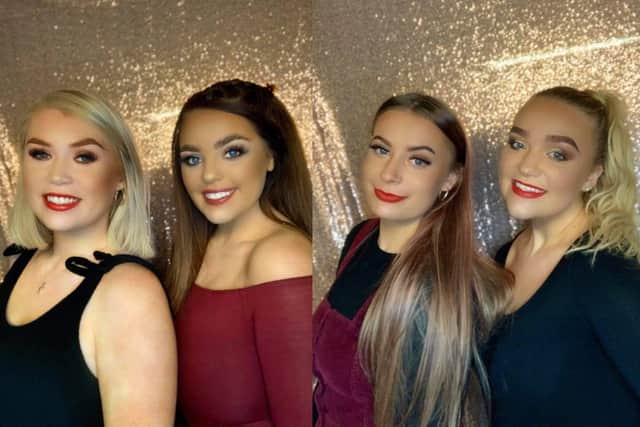 These young women will be spreading Christmas cheer by singing carols this December.