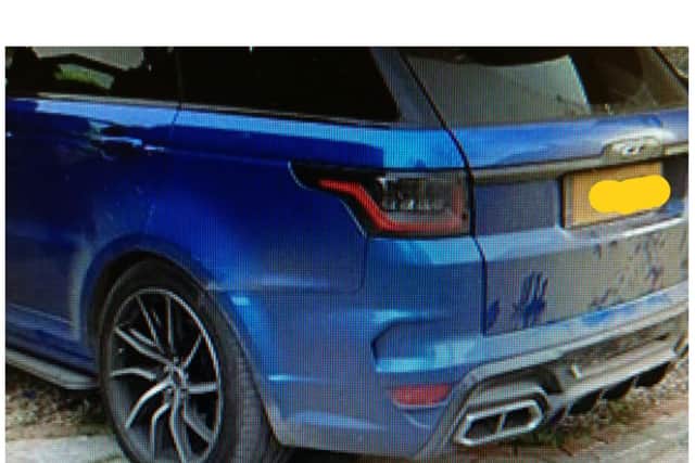 The Range Rover was located by police in Stainforth.