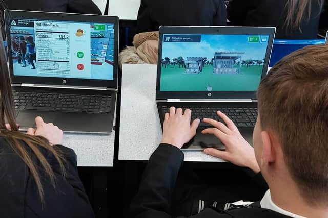 The app in use at Armthorpe Academy