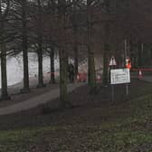 One of the cordons. Picture by Julie Armstrong