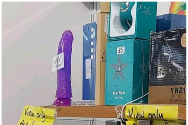 The sex toys are on sale at a Doncaster charity shop. (Photo: Facebook).