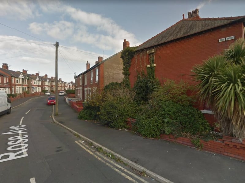 Homes on roads with Rose in the name, such as Rose Avenue, Blackpool, sold for an average of £230,000, 12 per cent below the national average.