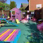 Thomas Bellingham has created an outdoor, educational, garden for his children using items he had lying around at home