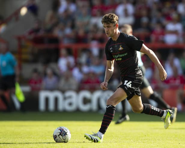 Harrison Biggins left Rovers and joined Shrewsbury but was loaned out before the summer transfer window closed. (Photo by Jess Hornby/Getty Images)